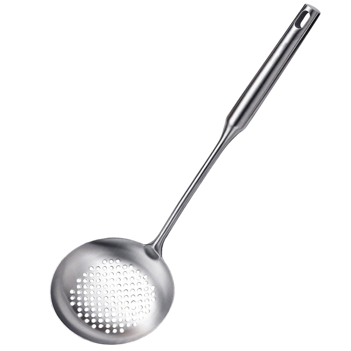 Slotted Spoon, Stainless Steel Strainer Metal Skimmer Spoon for Cooking