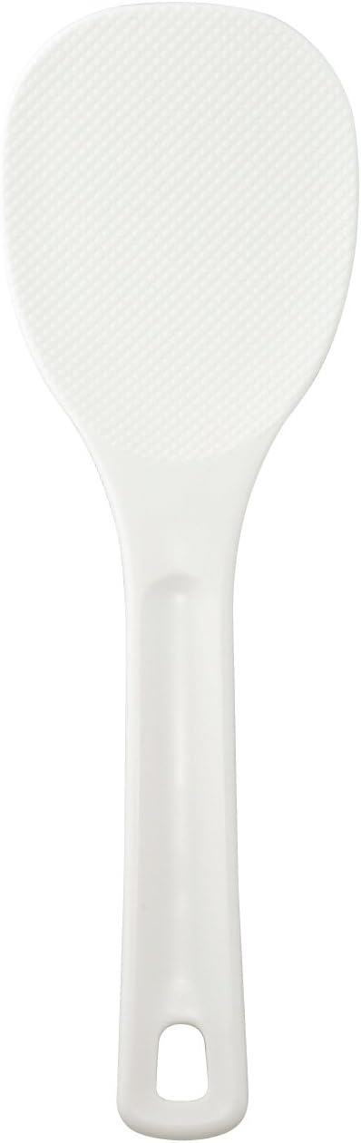 Akebono Sangyo PM-722 Rice Spoon, White, 11.8 inches (30 cm), Blister, Made in Japan, Commercial Supplies, Double Embossing for Non-Stick Rice