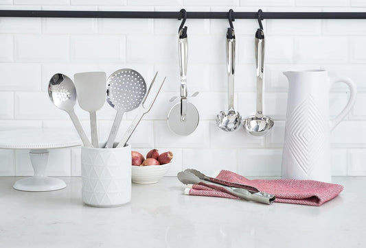 All-Clad Specialty Stainless Steel Kitchen Gadgets Slotted Spoon Kitchen Tools, Kitchen Hacks Silver