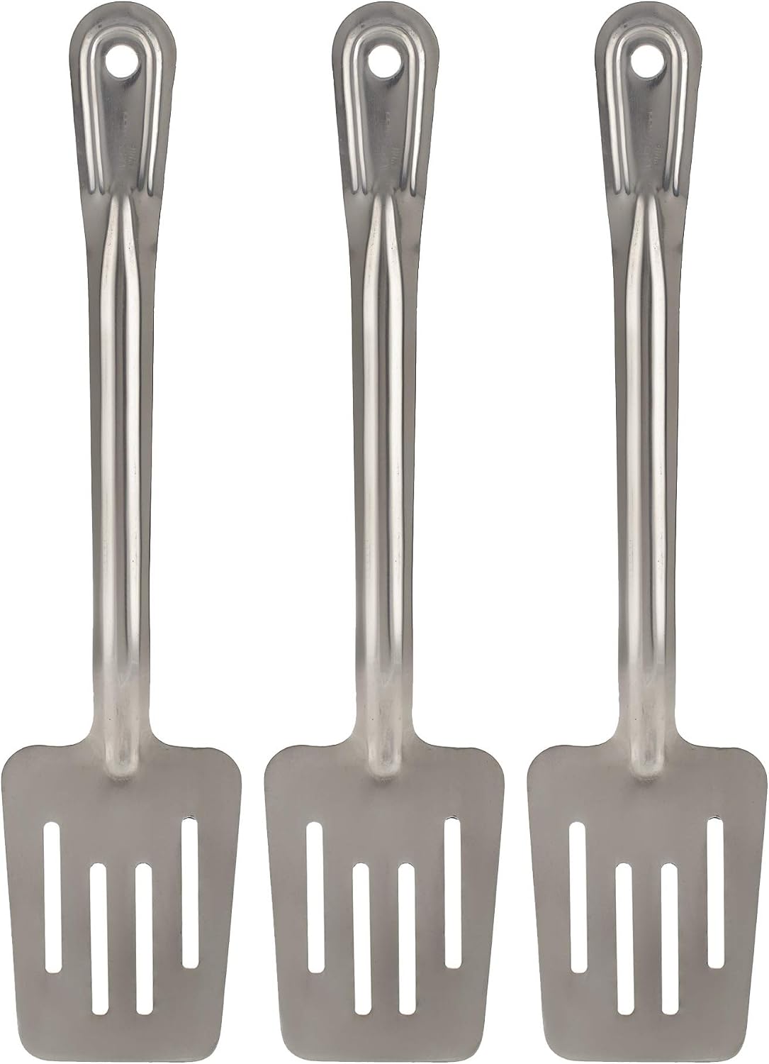 Metal Stainless Steel Spatula - Pack of 3 - Slotted Spatulas for Kitchen - Metal Cooking Omelette Turner