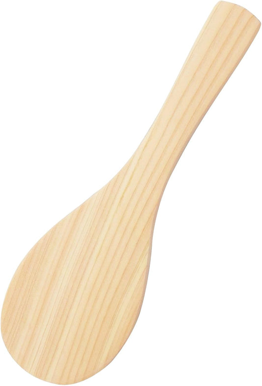 Ichihara Wood Workshop Rice Rice Paddle Wooden Lady Cypress Mini 6.1 inches (15.5 cm) Wood Grain