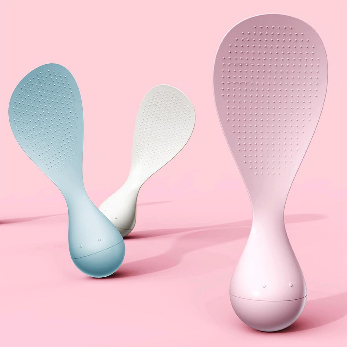 3pcs Nonstick Rice Paddle Spoon, Heat Resistant Standing Utensil