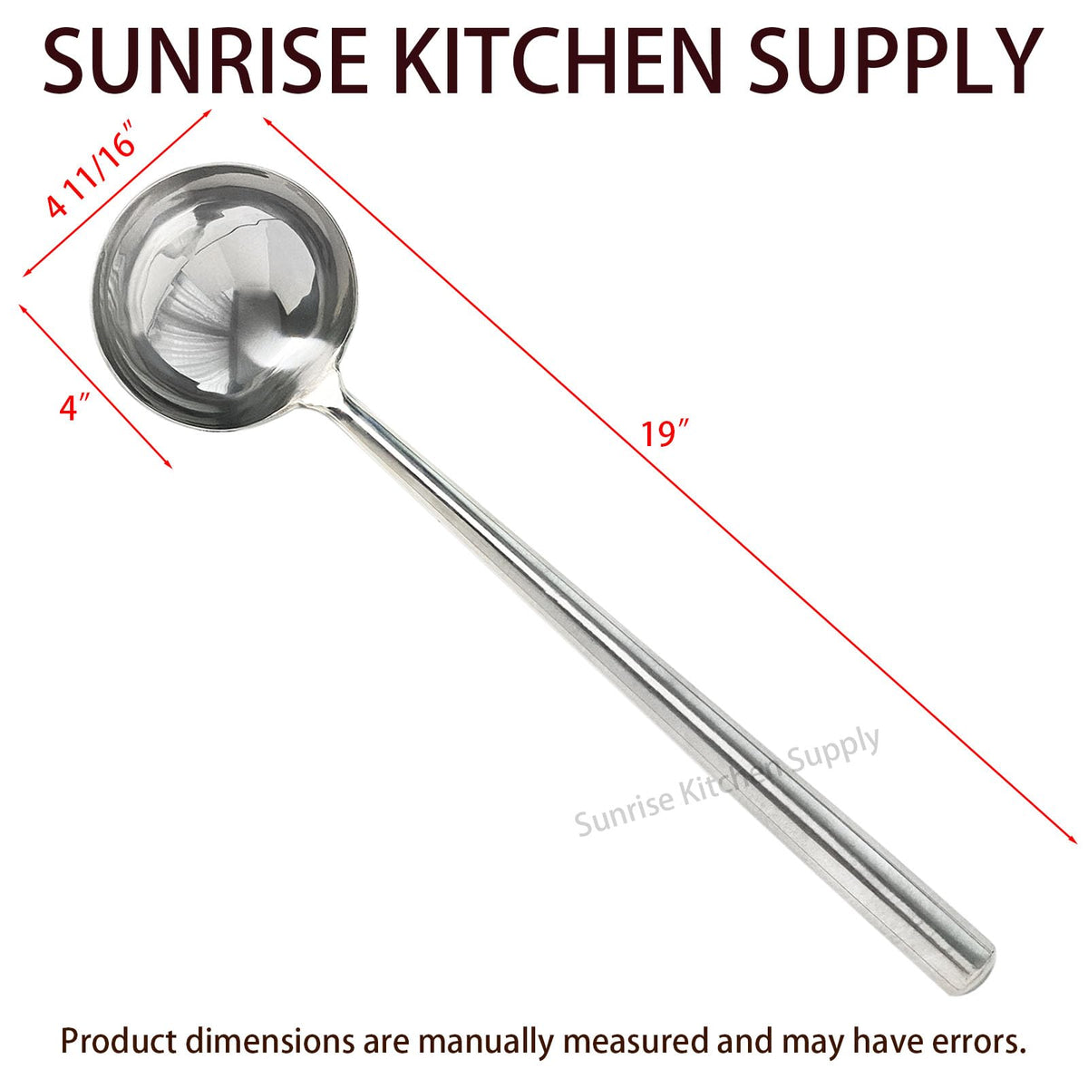 Sunrise All Stainless Steel Wok Shovel and Ladle Set #2