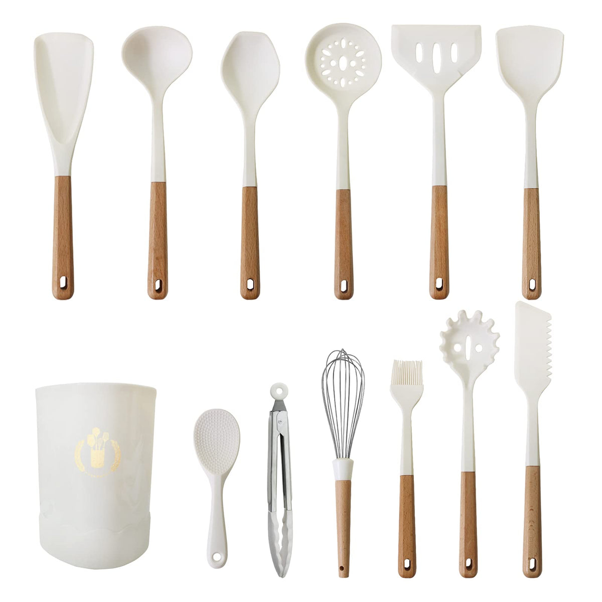 1Pcs Silicone Rice Paddle Non Stick Spatula for Sushi, Mashed Potato