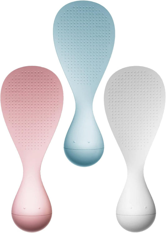 3pcs Standing Rice Paddle Spoon, Serving Utensil Heat Resistant PP
