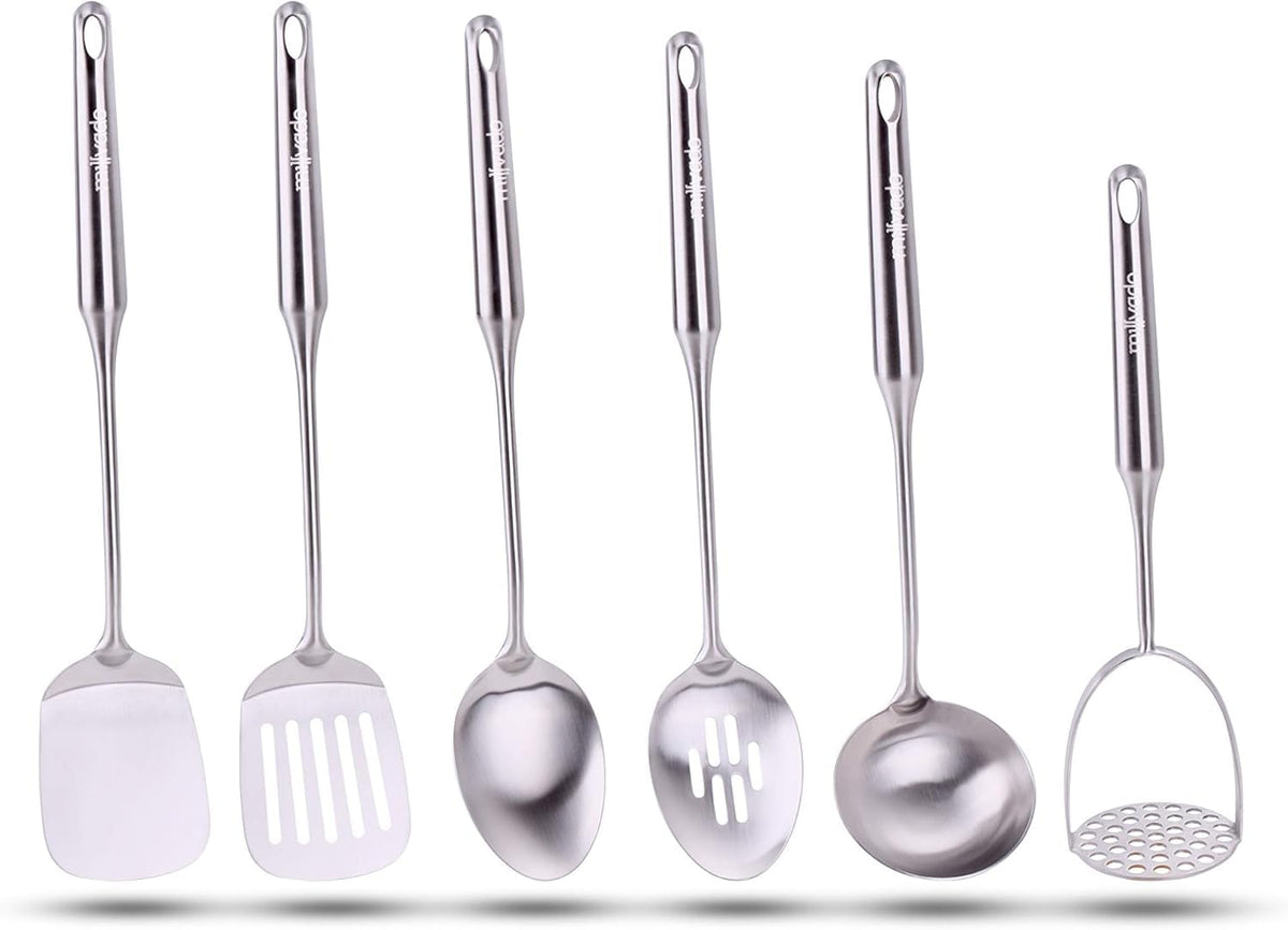Millvado Slotted Spoon Stainless Steel, Straining & Serving - 15 In.Utensil