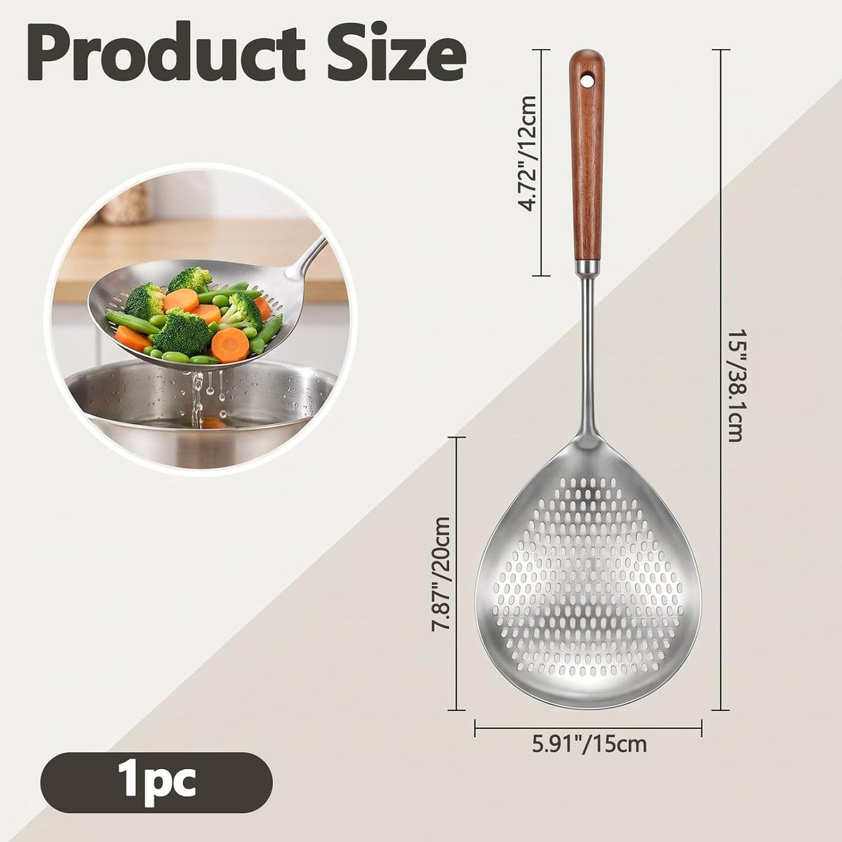 Skimmer Slotted Spoon Large Slotted Spoon Spider Strainer Stainless Steel