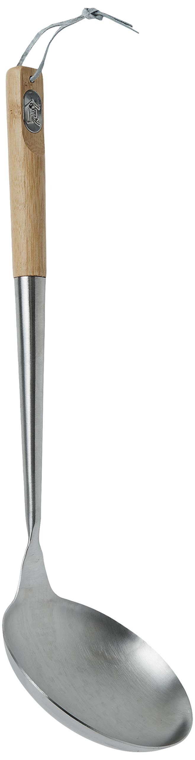 TableCraft Wok Spatula with Bamboo Handle, 14.5-Inch, Stainless Steel