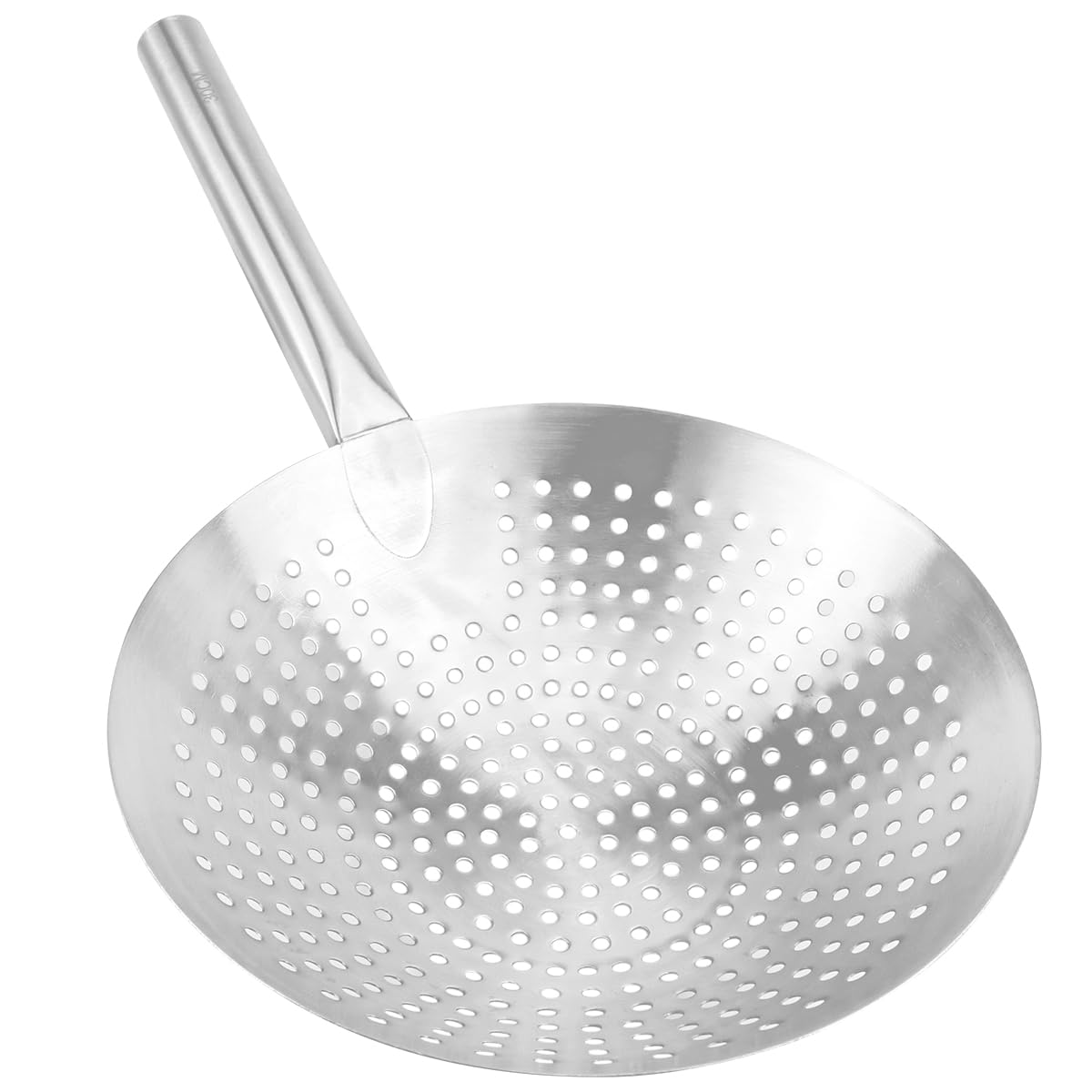 DOERDO Skimmer Slotted Spoon 8.7 Inch Oil Skimmer Pasta Strainer Stainless Steel Kitchen Utensils for Kitchen Cooking Frying, 22CM