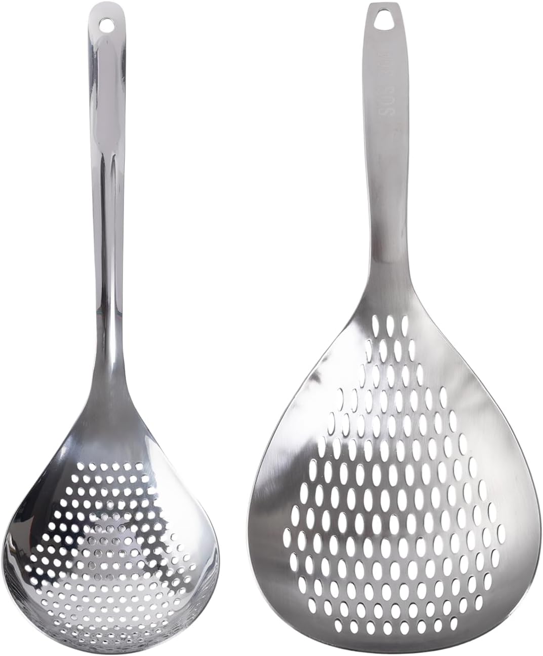2 Pack Stainless Steel Skimmer Spoon