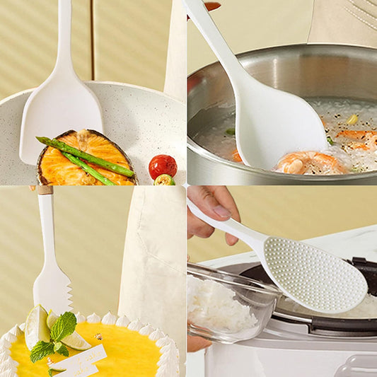 1Pcs Silicone Rice Paddle Non Stick Spatula for Sushi, Mashed Potato