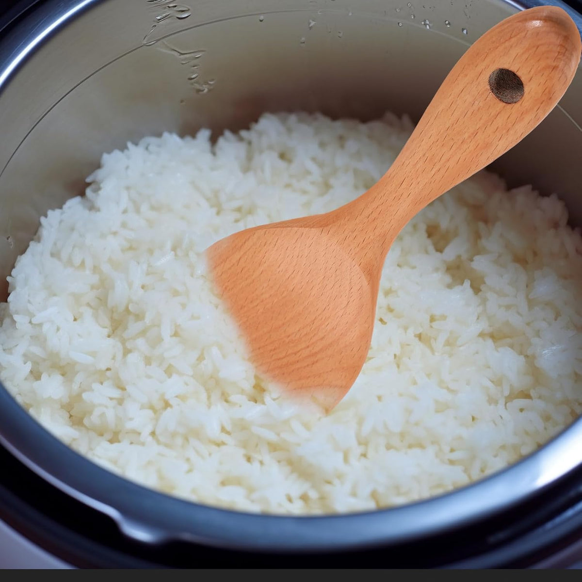 UPKOCH 8.3" Beechwood Rice Paddle - Japanese-Style Non-Scratch