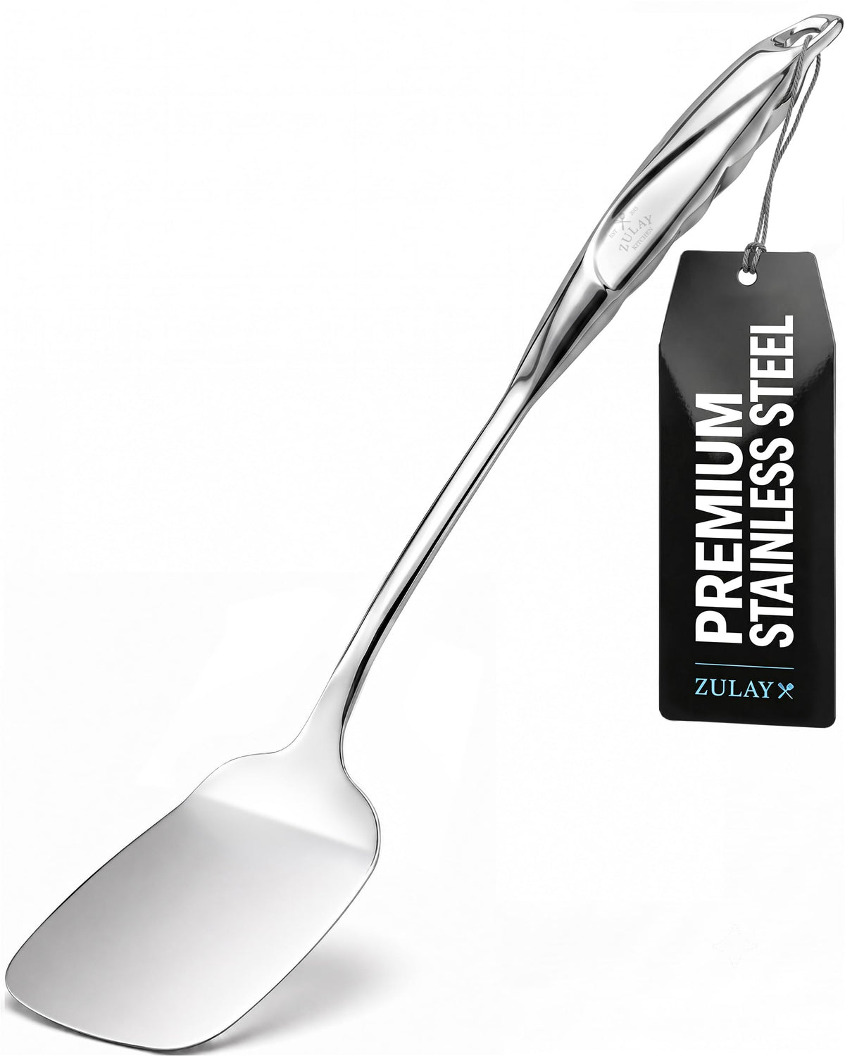 Zulay Kitchen Stainless Steel Skimmer Strainer Ladle