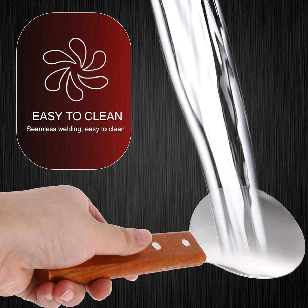 Hemoton Non-Stick Rice Spoon 9.44 Inch Ergonomic Cooking Scoop for Serving Rice and Tofu Kitchen Dining Supplies