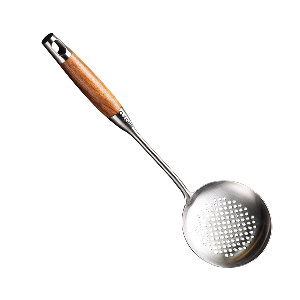 Chinese Wok Spatula, 304 Stainless Steel,with Wooden Handle, 15.7 Inch