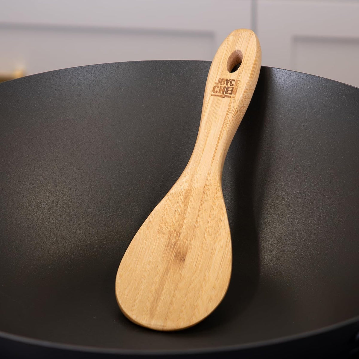 Joyce Chen Burnished Bamboo Rice Paddle, 9-Inch