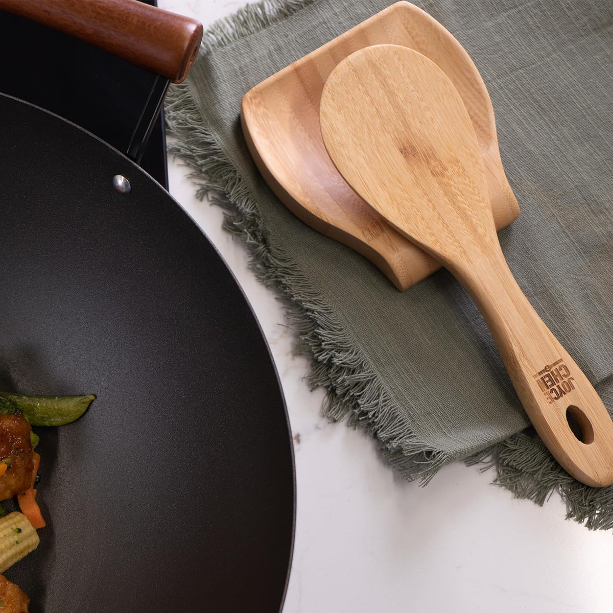 Joyce Chen Burnished Bamboo Rice Paddle, 9-Inch